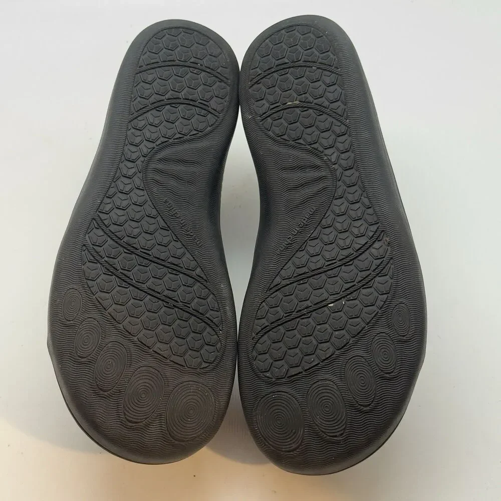 Scurtain Neuropathy Diabetic Shoe Women 9.5 Black Wide Toe Box Barefoot Walking